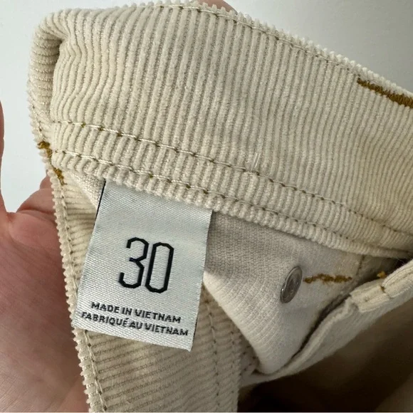 BDG Urban Outfitters Corduroy Carpenter Pants Size 30 Cream - Picture 9 of 11